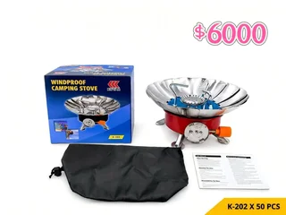 ANAFE PORTATIL ANTIVIENTO PARA CAMPING Y PESCA - Vista 1