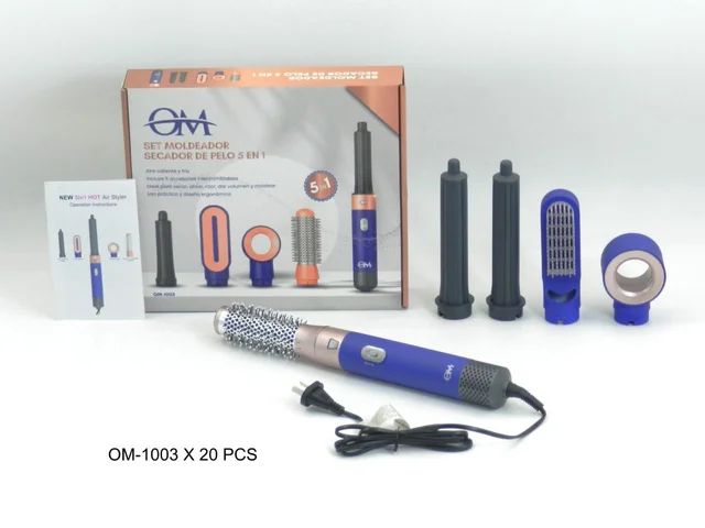 SET MOLDEADOR SECADOR DE PELO 5EN1