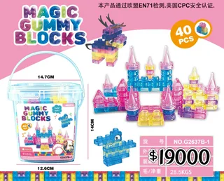 BLOQUE ROSA EN BALDE 40PCS - Vista 1