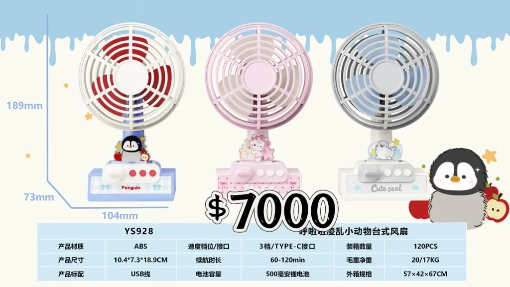 VENTILADOR DE MANO USB