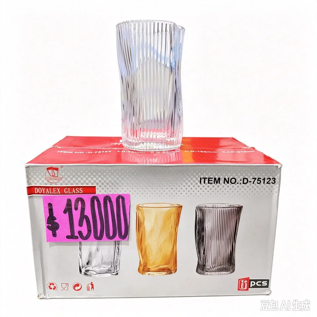 SET 6 VASO VIDRIO