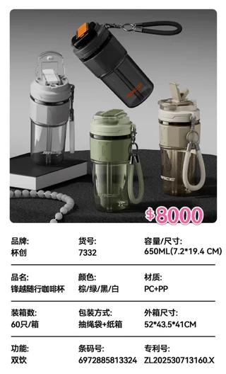 BOTELLA PLATICA 650ML - Vista 1