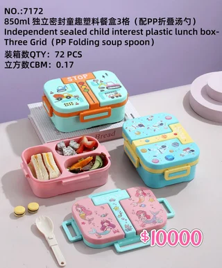 LUNCHERA PLASTICA 850ML - Vista 1