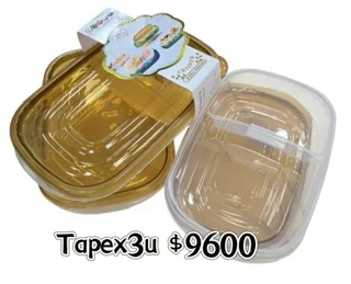 SET 3 CONTENEDORES PLASTICO - Vista 1