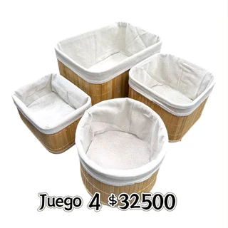 ORGANIZADOR DE BAMBU 4 EN 1  - Vista 1