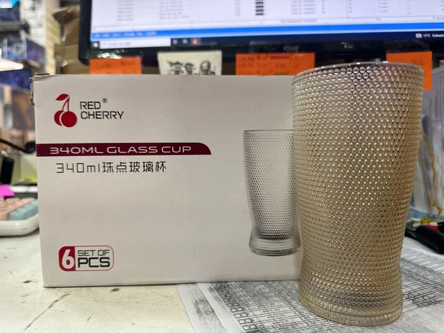 SET *6 VASO VIDRIO