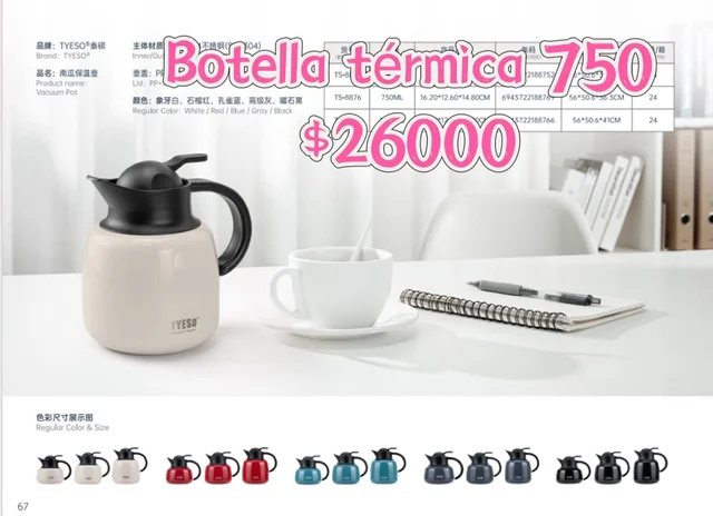 BOTELLA TERMICA 750ML