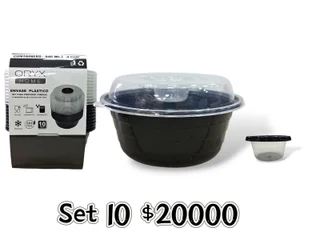 SET 10 PLATOS P/ENSALADA +TAZA 6 - Vista 1