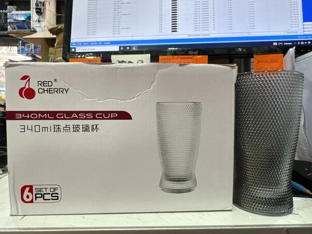 SET *6 VASO VIDRIO