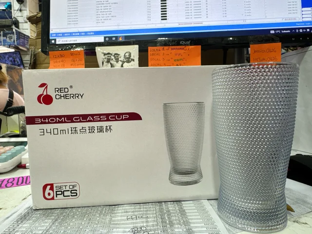 SET *6 VASO VIDRIO