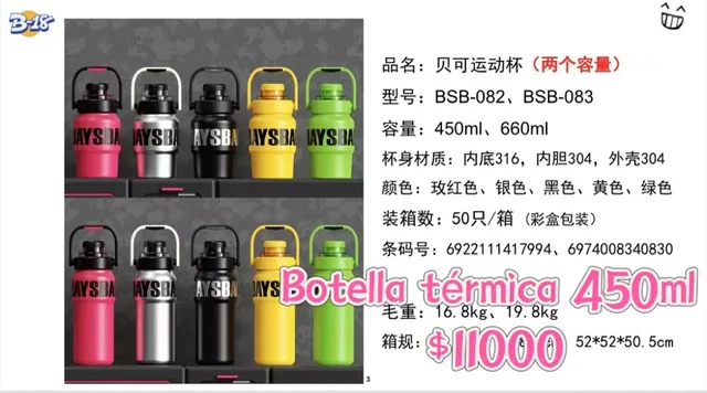 BOTELLA TERMICA 450ML