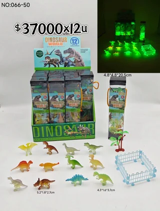 DINO CON LUZ EN TUBO *12U - Vista 1