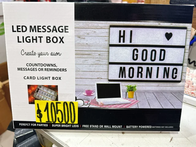 LED MESSAGE LIGHT BOX GRANDE
