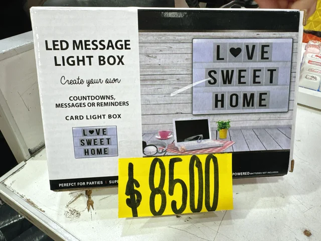 LED MESSAGE LIGHT BOX CHICO