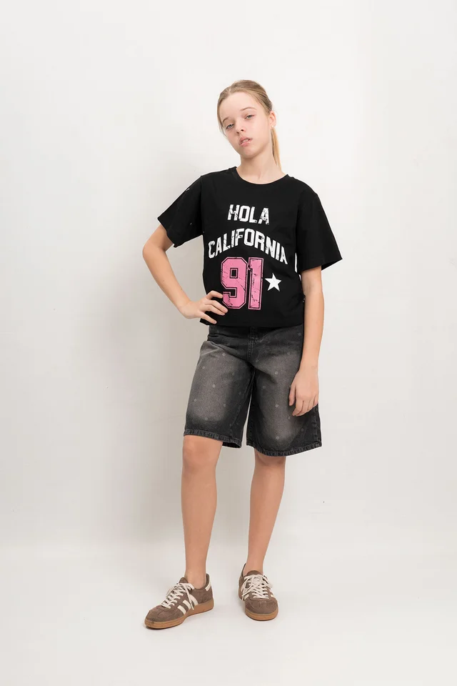 Remera Muna Oversize Manga Corta California 91
