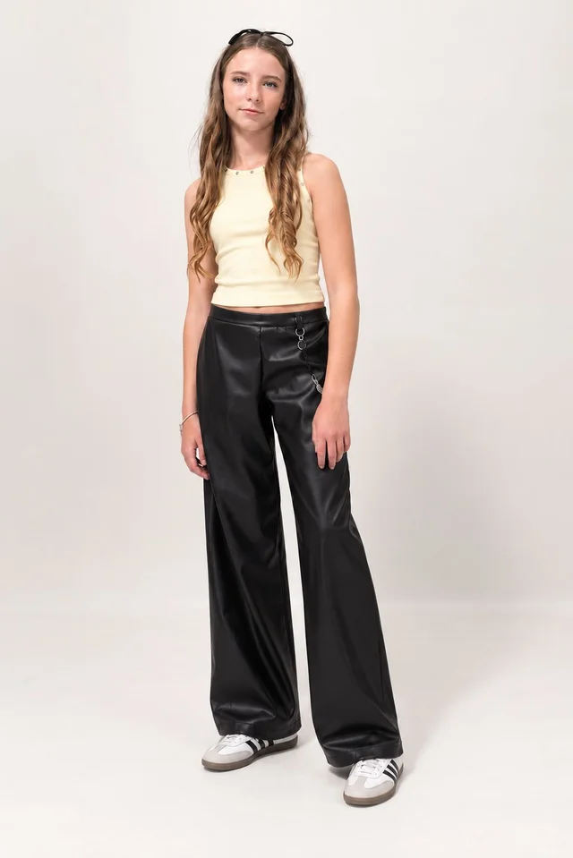 Wide Leg Eco Cuero