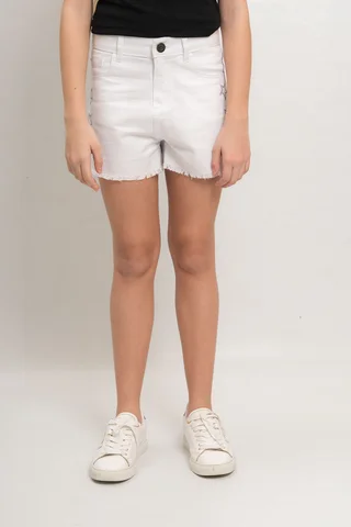 Short Mia En Gabardina Color Con Estrellas Aplicadas De Strass - Vista 5