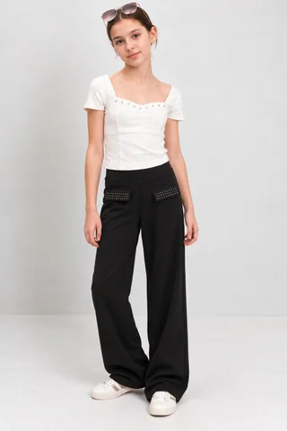 Pantalon  Wide Leg De Vestir  - Vista 1