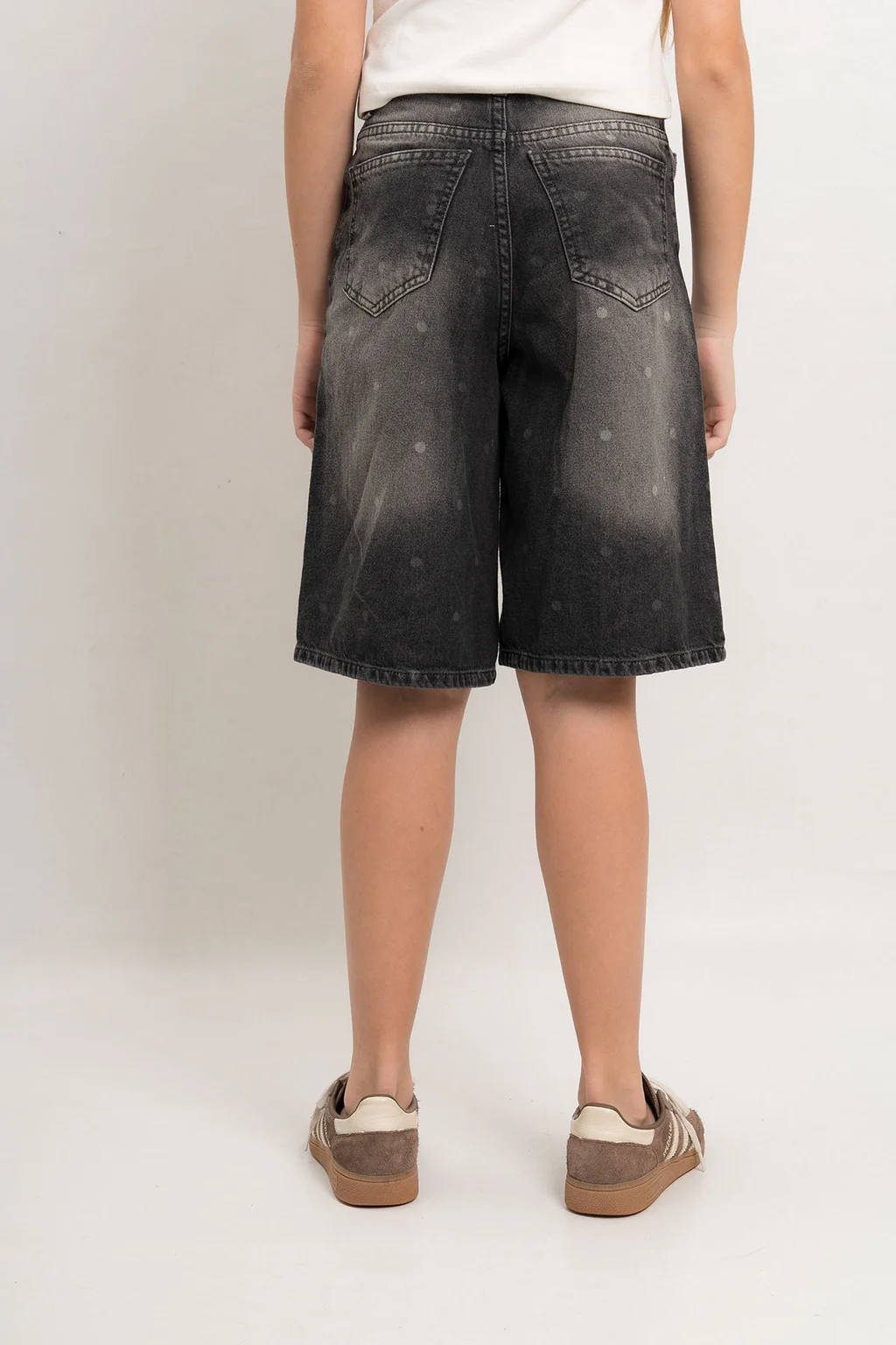 Bermuda Denim Buggy Greta Black Full Lunares