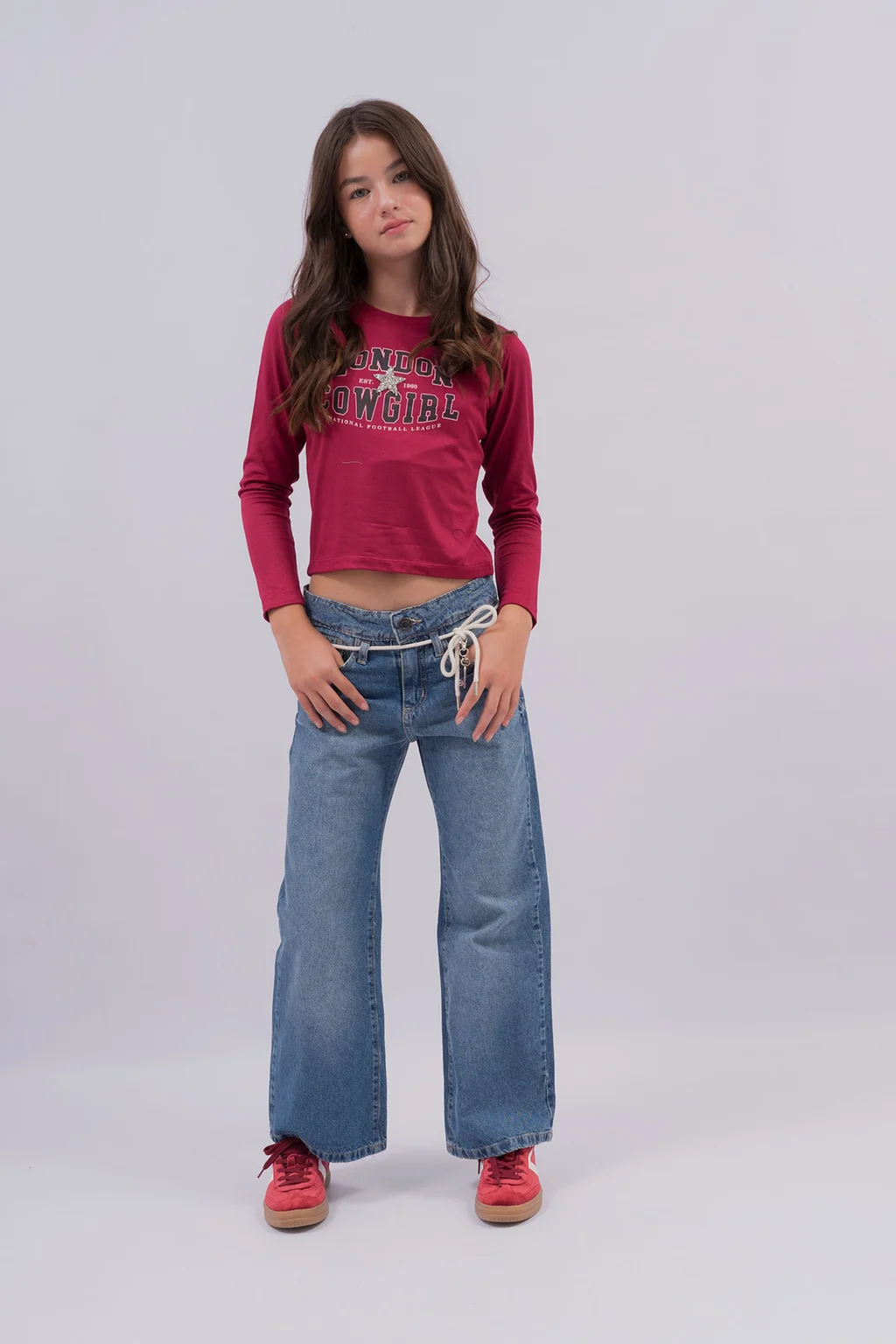 Jeans Wide Leg Con Calce Relajado A La Cadera , Sobreteñido Vintage Y Detalles - 5