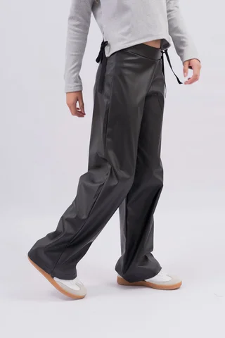 Wide Leg Eco Cuero - Vista 3