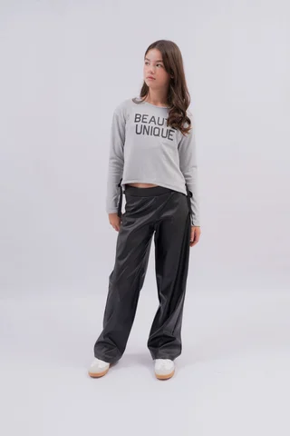 Wide Leg Eco Cuero - Vista 4