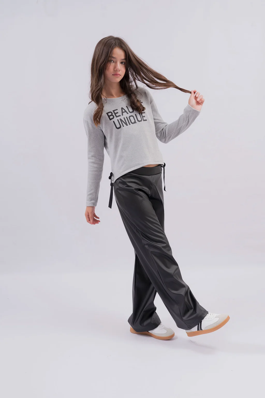 Wide Leg Eco Cuero - 4