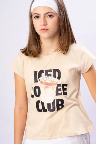 Remera Iced Coffee En Jersey - Vista 1