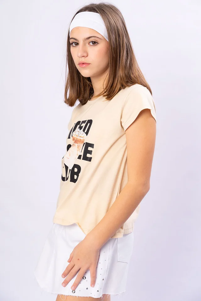 Remera Iced Coffee En Jersey