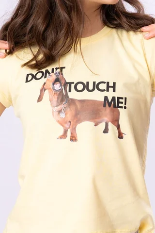 Remera Perrito Salchicha En Jersey - Vista 2