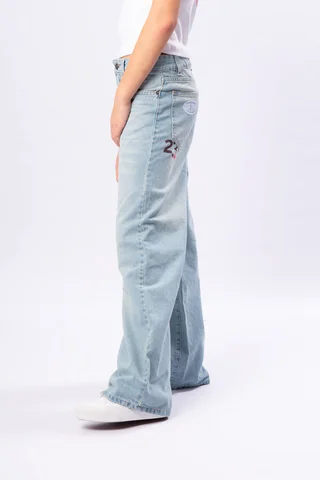 Jeans Super Wide Leg Hawaiian - Vista 4