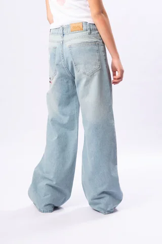 Jeans Super Wide Leg Hawaiian - Vista 5