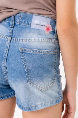 Short Mom Con Dobladillo Pehuen - Vista 5