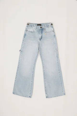 Jeans Buggy Carpintero C Presillas Y Botones - Vista 1