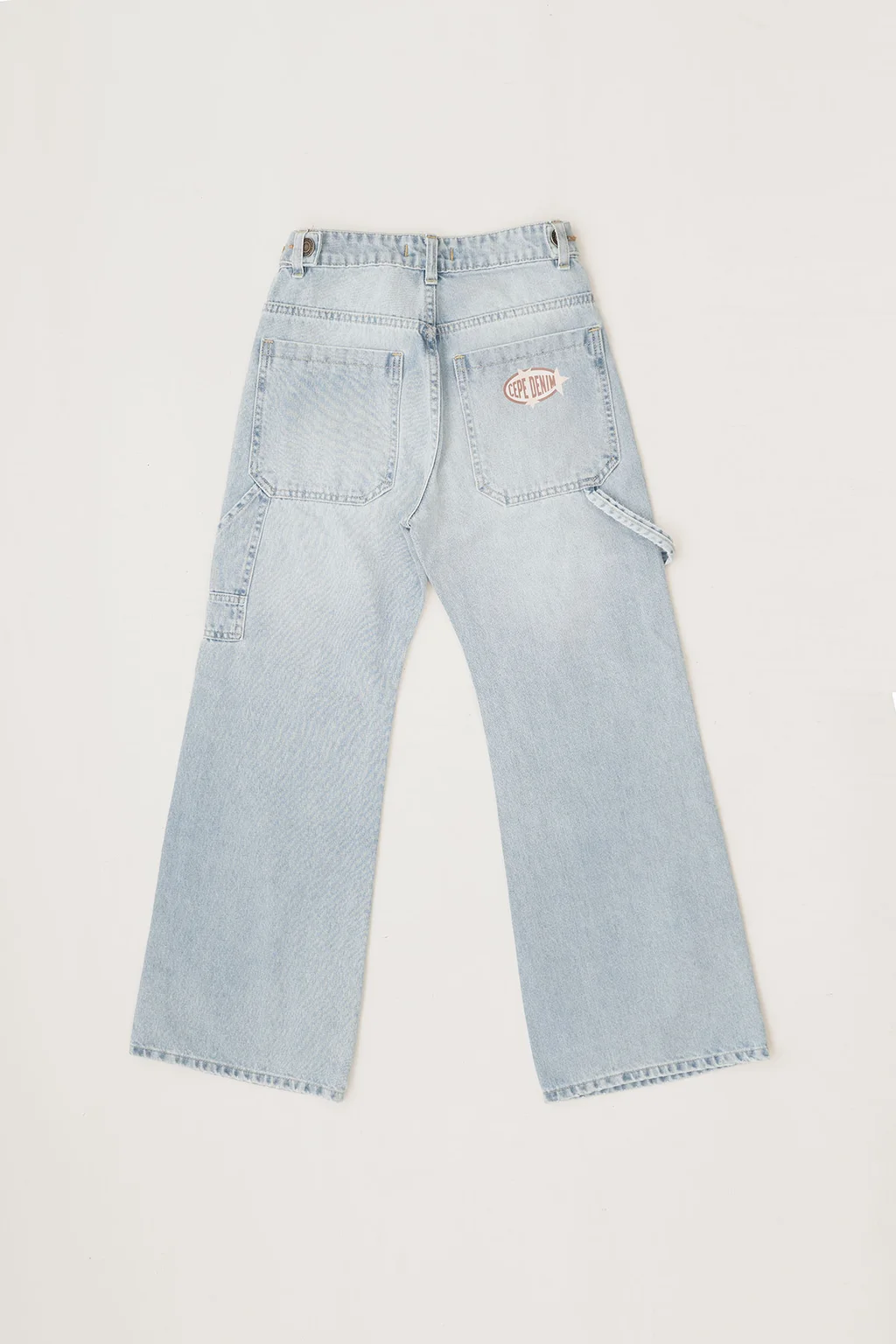 Jeans Buggy Carpintero C Presillas Y Botones - 2