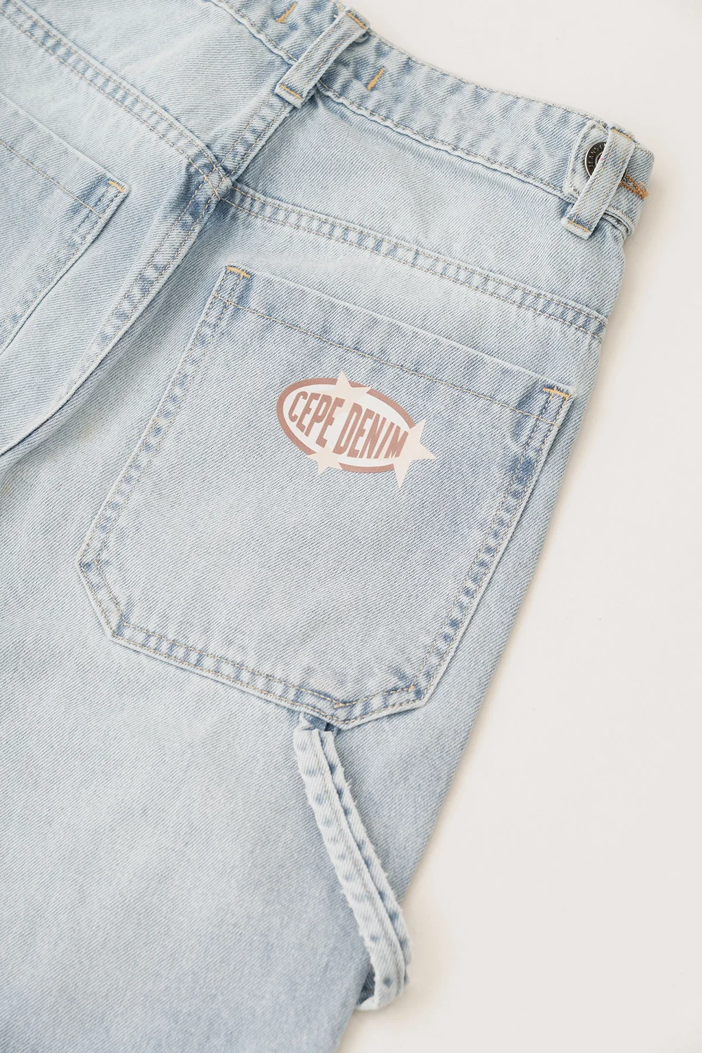 Jeans Buggy Carpintero C Presillas Y Botones - 3