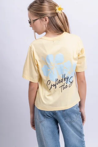 Remera Tina Oversize Manga Corta Flor Los Angeles - Vista 1