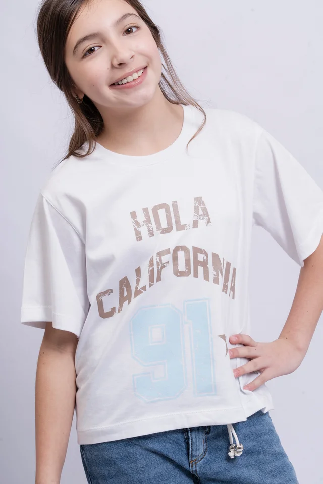 Remera Muna Oversize Manga Corta California 91