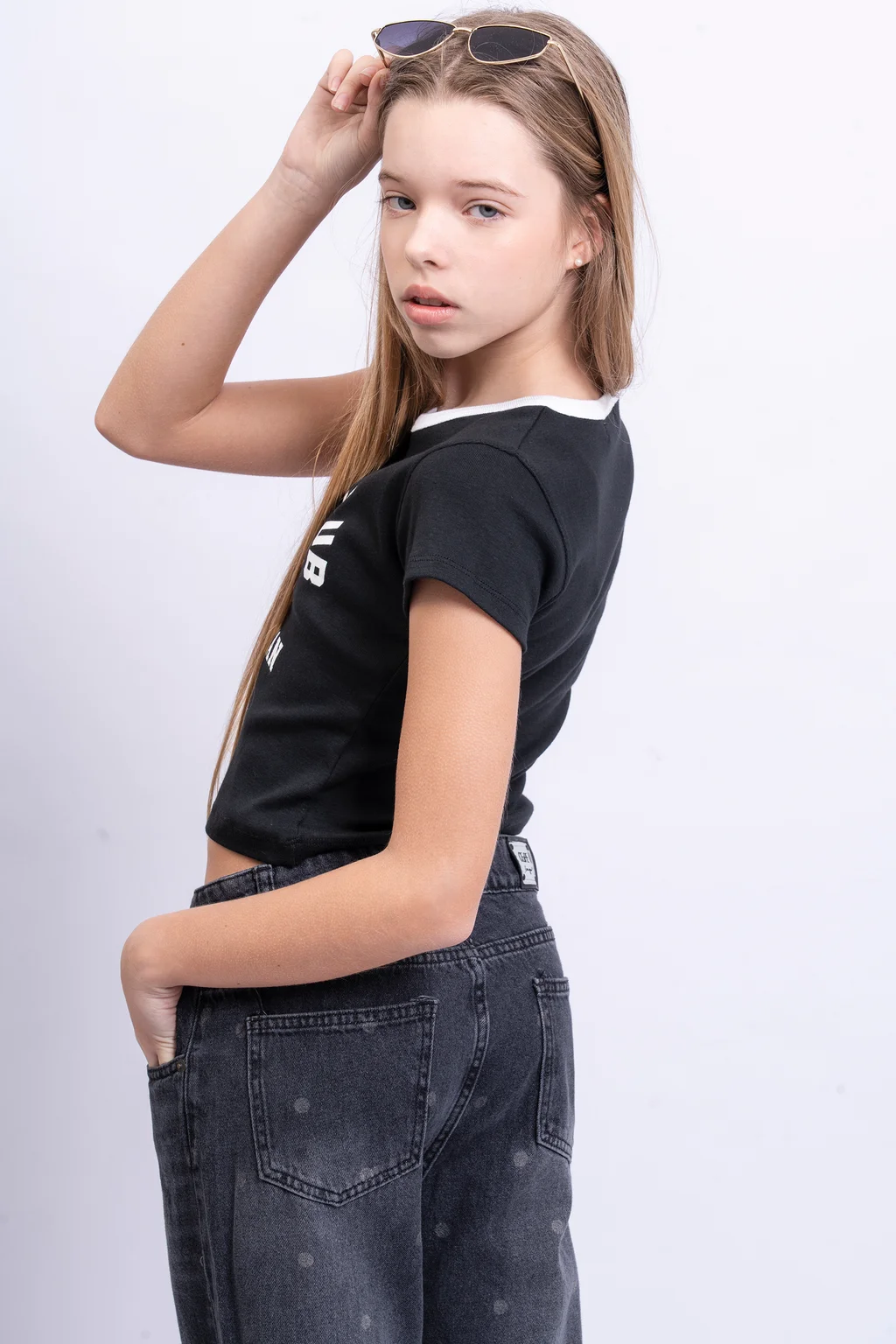 Remera Rina Cuello Redondo Combinado Social Club - 3