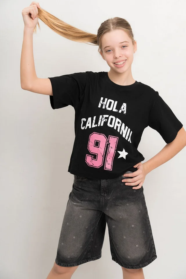 Remera Muna Oversize Manga Corta California 91