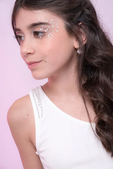 Top Un Solo Hombro Con Strass