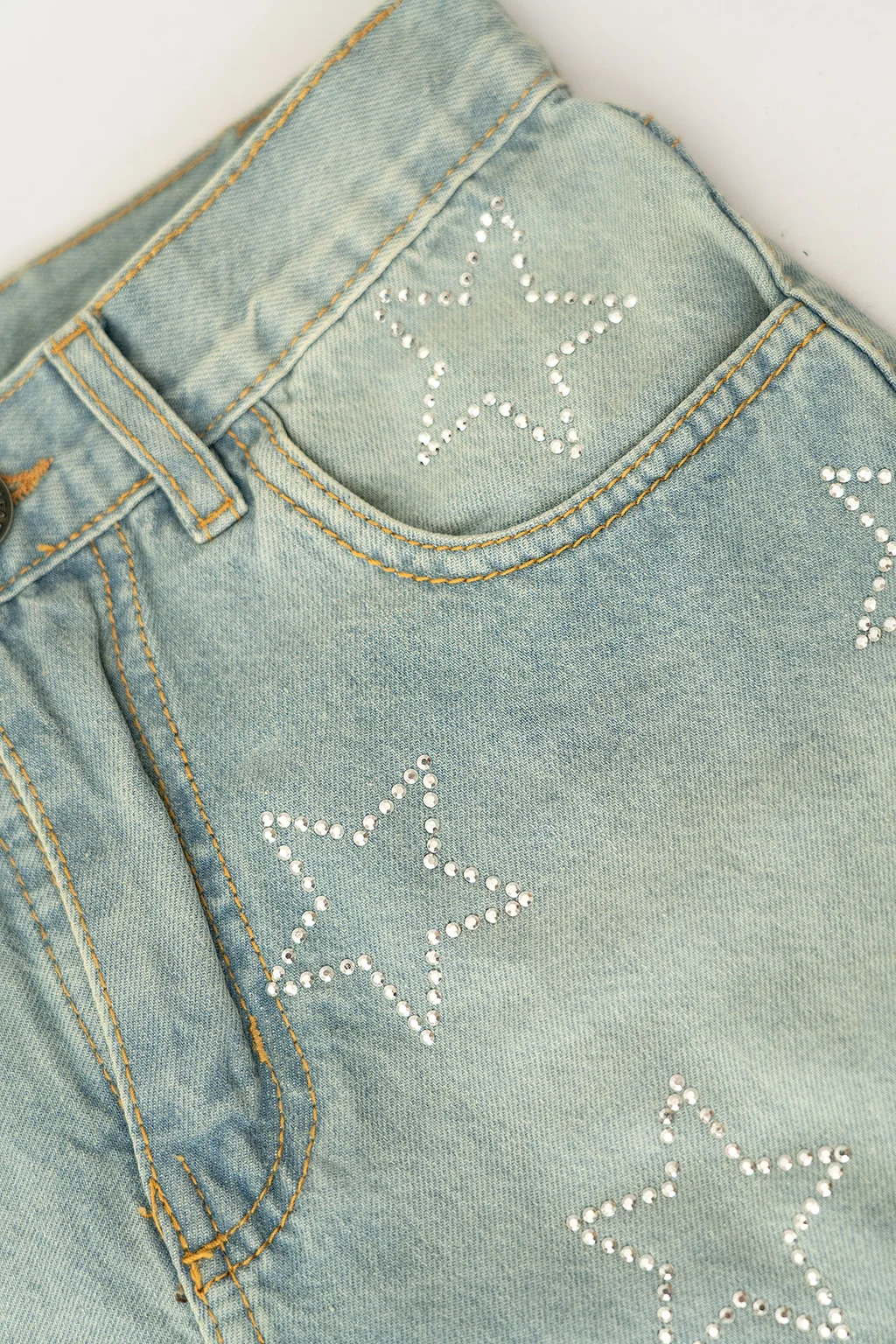 Short Jeans Taira Celeste Full Estrellas - 1