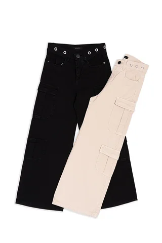 Pantalon Cargo Color Bolsillo Del Y Tras C/ Tapas- - Vista 2