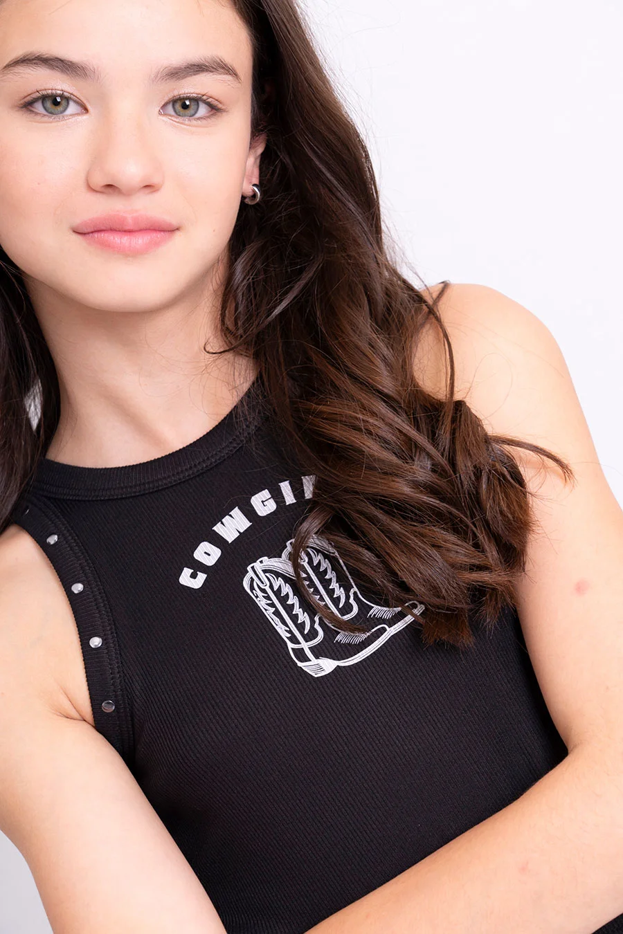 Musculosa Morley  Cowgirl Con Tachas en las sisas