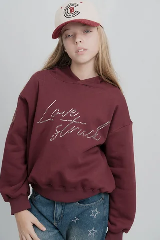 Hoddie Gala Con Capucha Stras  Love Strik - Vista 1