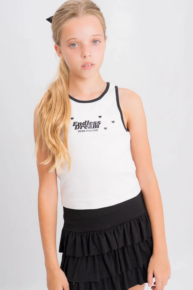 Musculosa Ribb Coyareta Contracolor Endless Dream