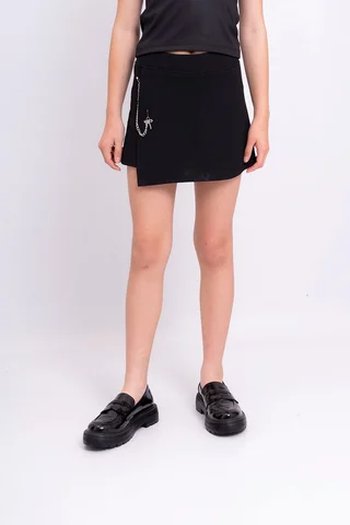 Skorts Crep Con Detalles Cadenas Y Moños - Vista 1