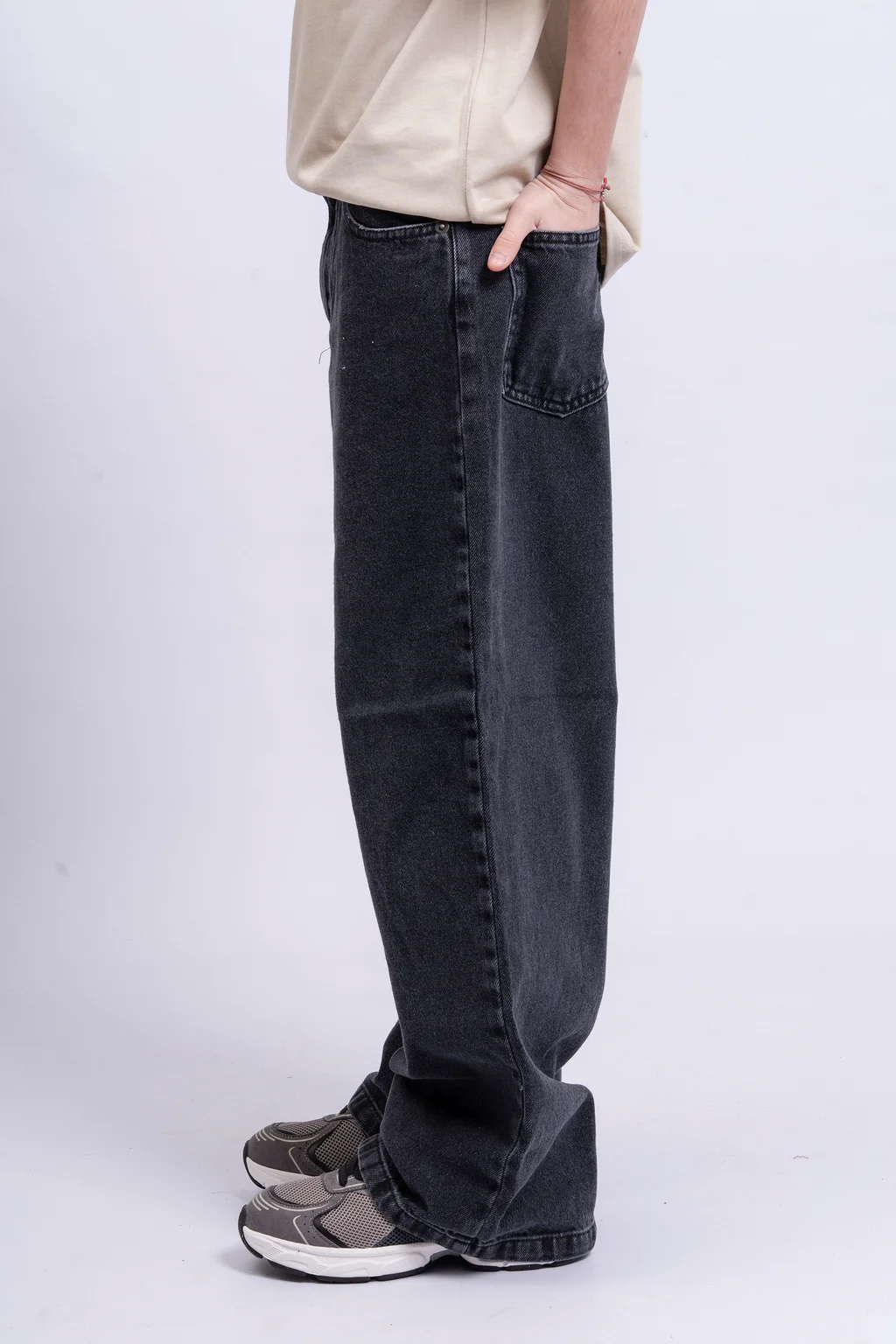 Jean Bruno Baggy Black Básico. - 2