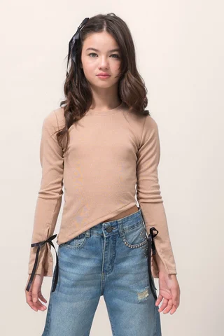 Remera En Tela Fantasia  En Pico Y Lazos Para Moños - Vista 1
