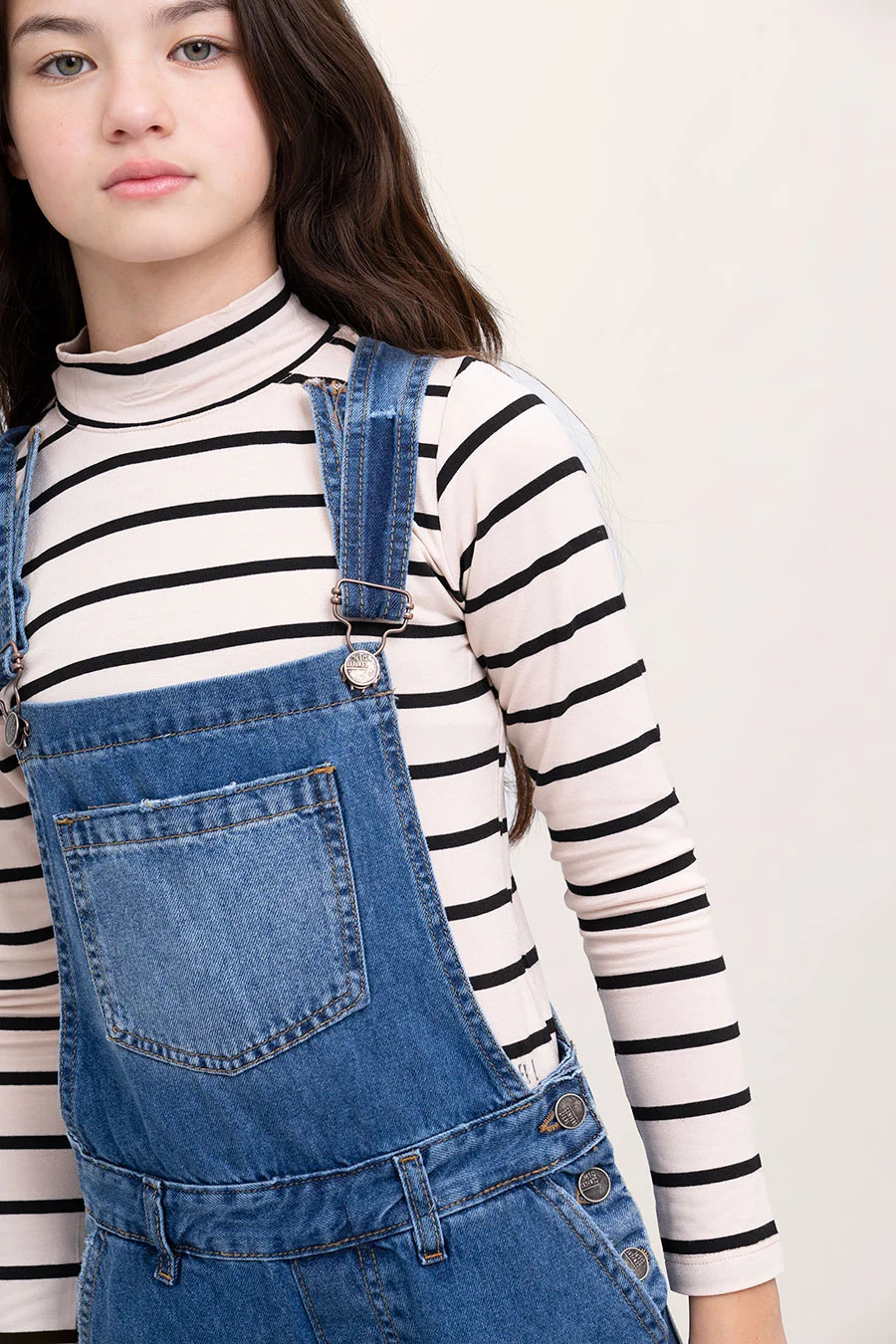 Jardinero Jeans Con Bolsillos Cargo - 2